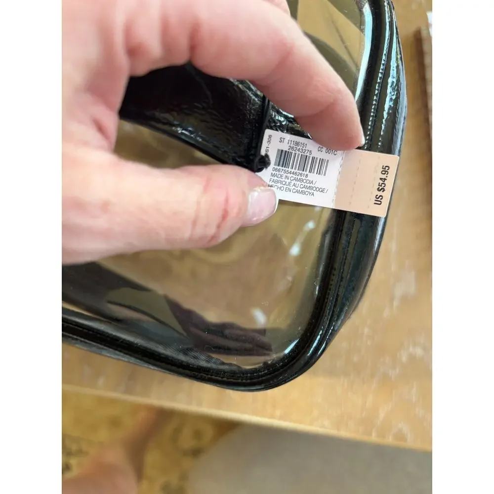 VS Beauty Victoria's Secret Clear Cosmetic Travel Case Toiletry Bag NEW